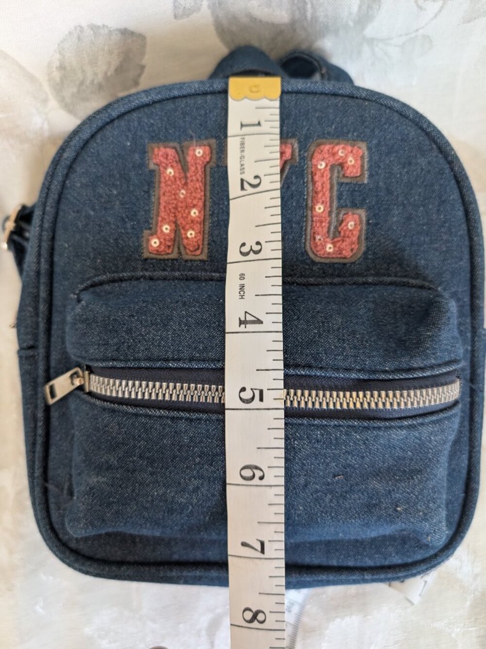 NYC Denim Mini Backpack - Picture 3 of 10